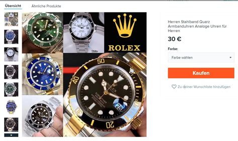 erfahrung rolex von wish|Rolex & Co: Wenn man eine Uhr bei Wish bestellt.